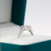 0.68ct Natural Baguette and Round Diamonds 18k Gold Engagement Ring - 10US01
